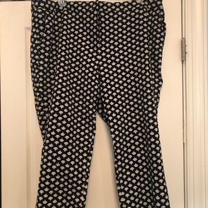Talbots blacks and white trousers size 22.